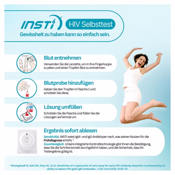INSTI HIV Selbsttest 1 St - Image 3