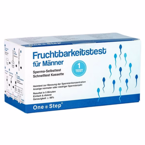 One+Step Fruchtbarkeitstest Sperma Test für Männer - Spermientest für zu Hause 1 St